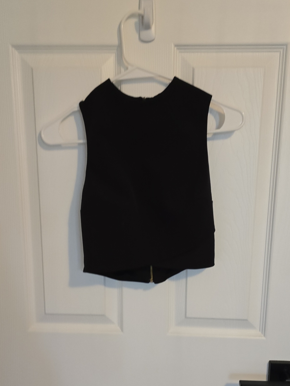 Topshop Black Girls Sleeveless Cropped Tank